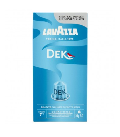 LAVAZZA Compatible Nespresso Dek - Decaffeinato Alluminio (10) cap